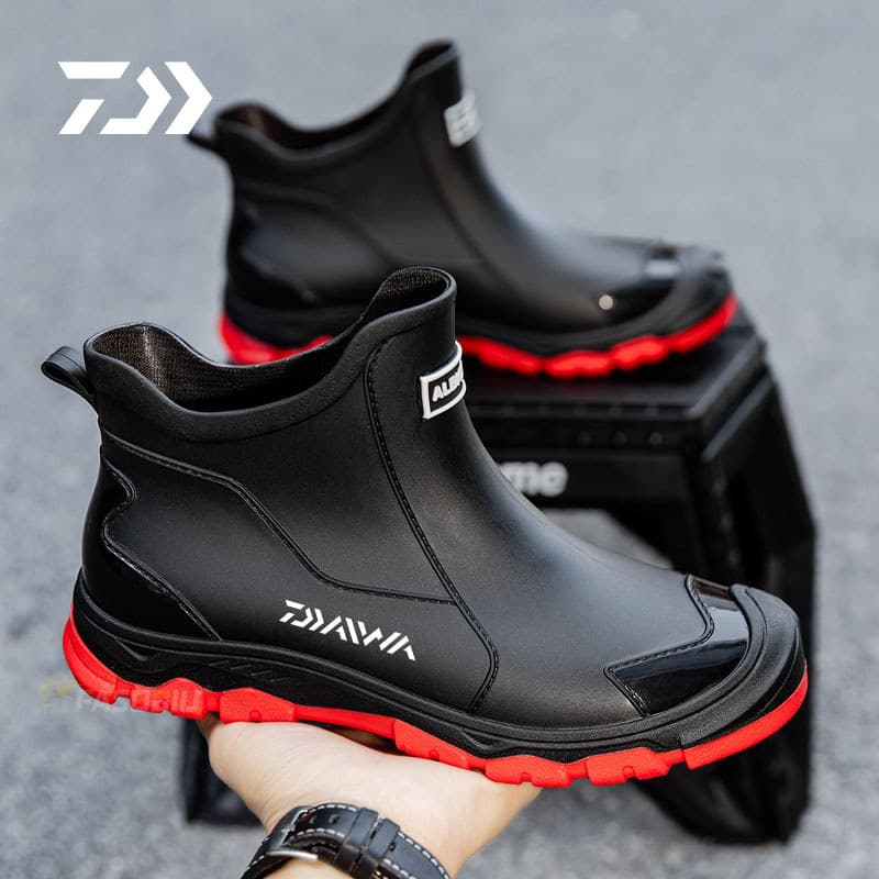 Daiwa Sapatos De Pesca Para Esportes Ao Ar Livre , Resistentes Desgaste , Botas De Chuva Masculinas Impermeáveis E Antid