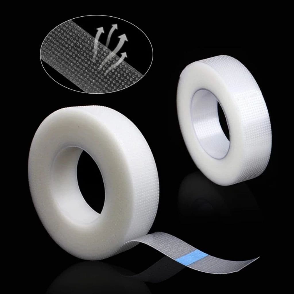 Kit de Fitas Transpore Adesiva Transparente Antialegica para Extensao de Cilios 10m