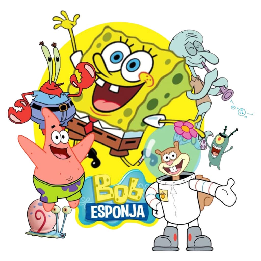 Urso Pelúcia Família Bob Esponja Diversos Tamanhos Imperdível Escolha o Seu