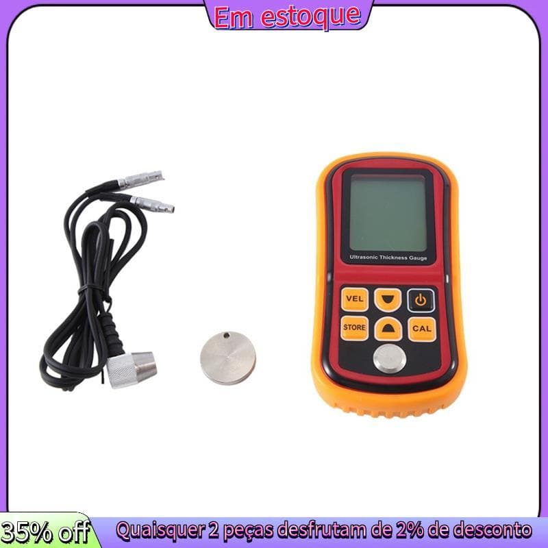 Medidor De Espessura Ultrassônico Digital LCD , GM100 1.2-225mm (Aço) , Resolução De 0.1mm