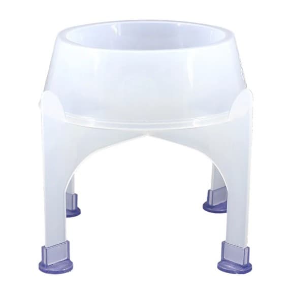 Comedouro Lilopety Kit Super-  Suporte Color P  - Vermelho c/ suporte transparente