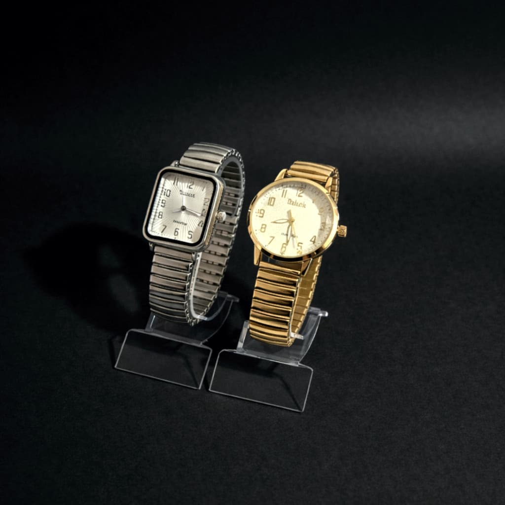 Relógio Feminino Quartz Pulseira Elástica Á Prova D´agua Analógico Pulseira em Aço Bracelete de Mola Relógio de Metal