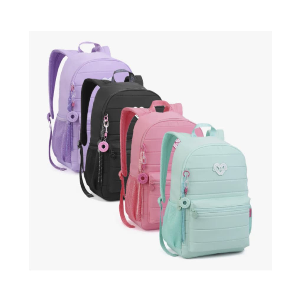 Mochila Escolar Feminina Juvenil Teen Costas Color Up