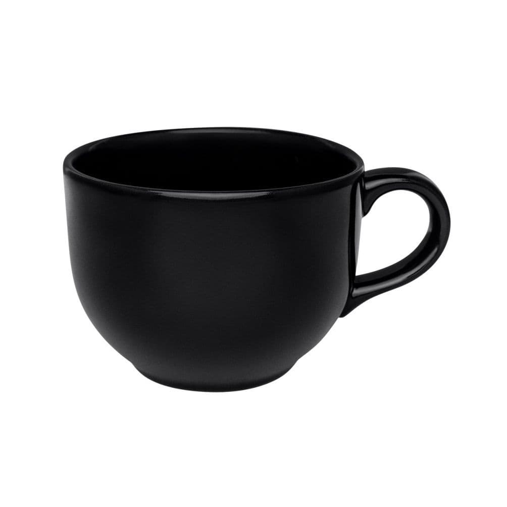 Caneca Jumbo 740mL Preta Cerâmica Biona