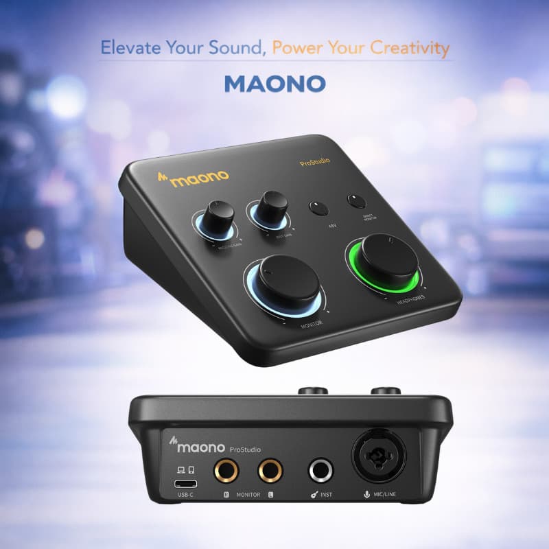 Interface De Áudio USB Compacta Para Produção E Streaming De Música