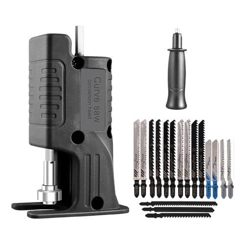 Serra Sabre Tico Tico Adaptador P Furadeira Mais 14 Serras