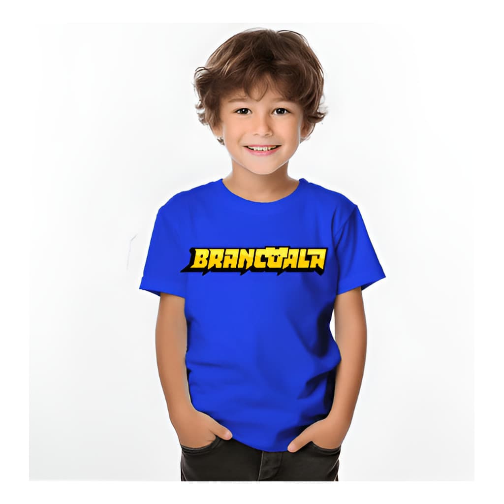 Camiseta Infantil Juvenil Brancoala Youtuber Camisa Algodão