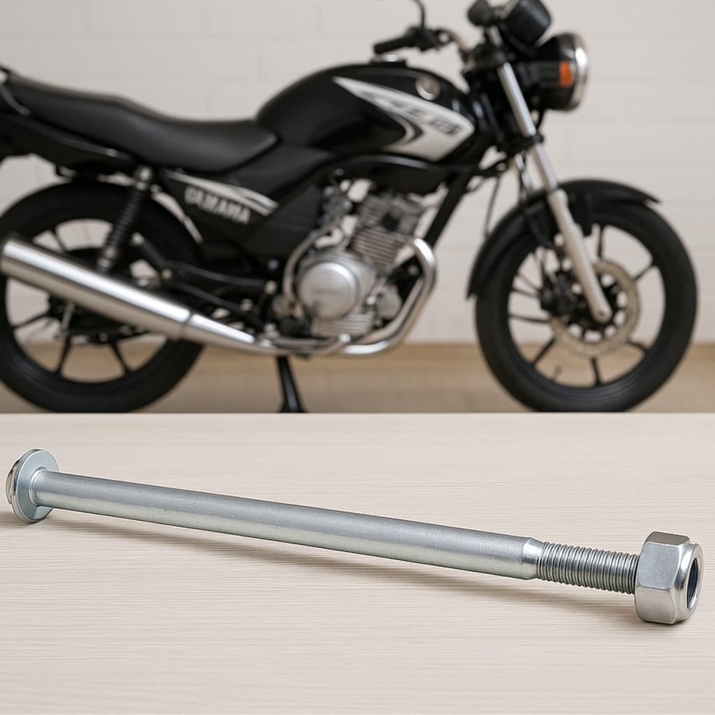 Eixo Traseiro Para Yamaha YBR 125 00-08 E Factor 09-15 C/Porca