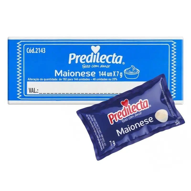 Sache Maionese 144 Unidades 7g Cada Predilecta