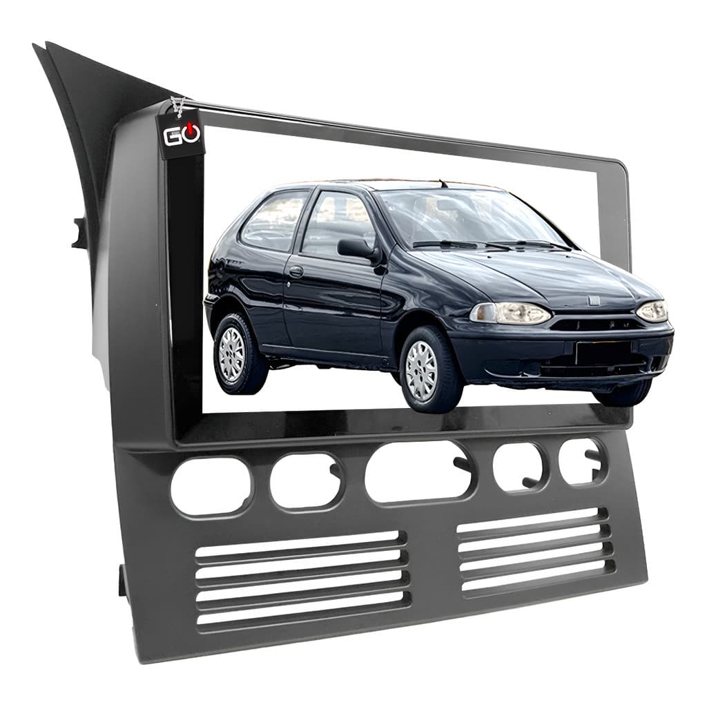 Moldura Painel 9 Polegadas 2din Fiat Palio Siena Strada G1