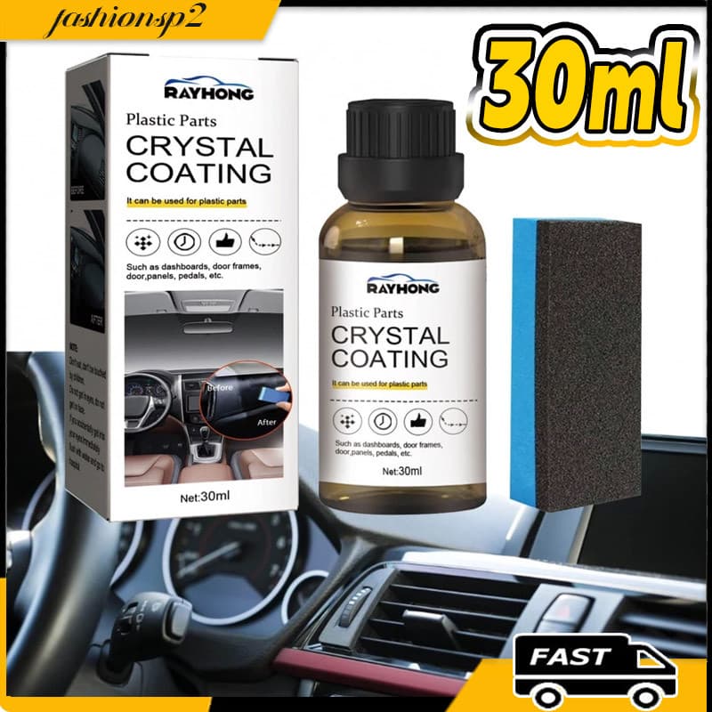 30ml Plásticos Do Carro Guarnição Restaurador Peças Plásticas Revestimento De Cristal Auto Interior Plástico Líquido Rem