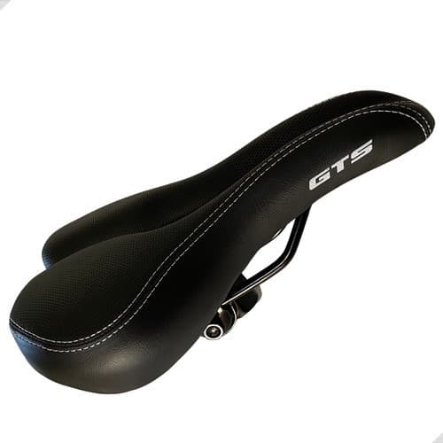 Selim GTS Vazado Couro Conforto Máximo Para MTB E Passeio