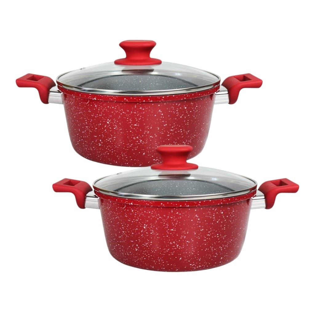 Conjunto 2 Caçarolas Panelas Indução E Antiaderencia Arroz