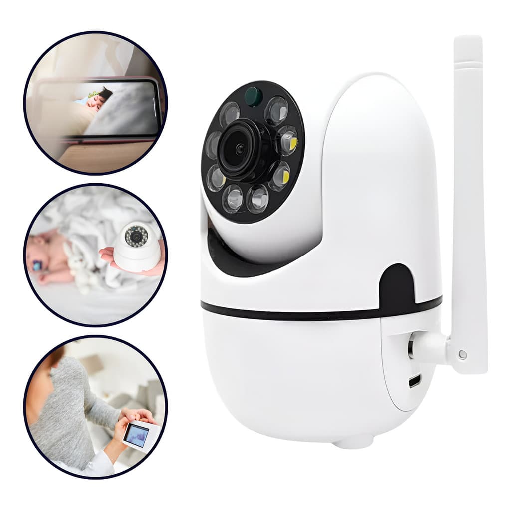 Câmera Pet Babá Eletrônica Fullhd Com App Visão Noturna Wifi
