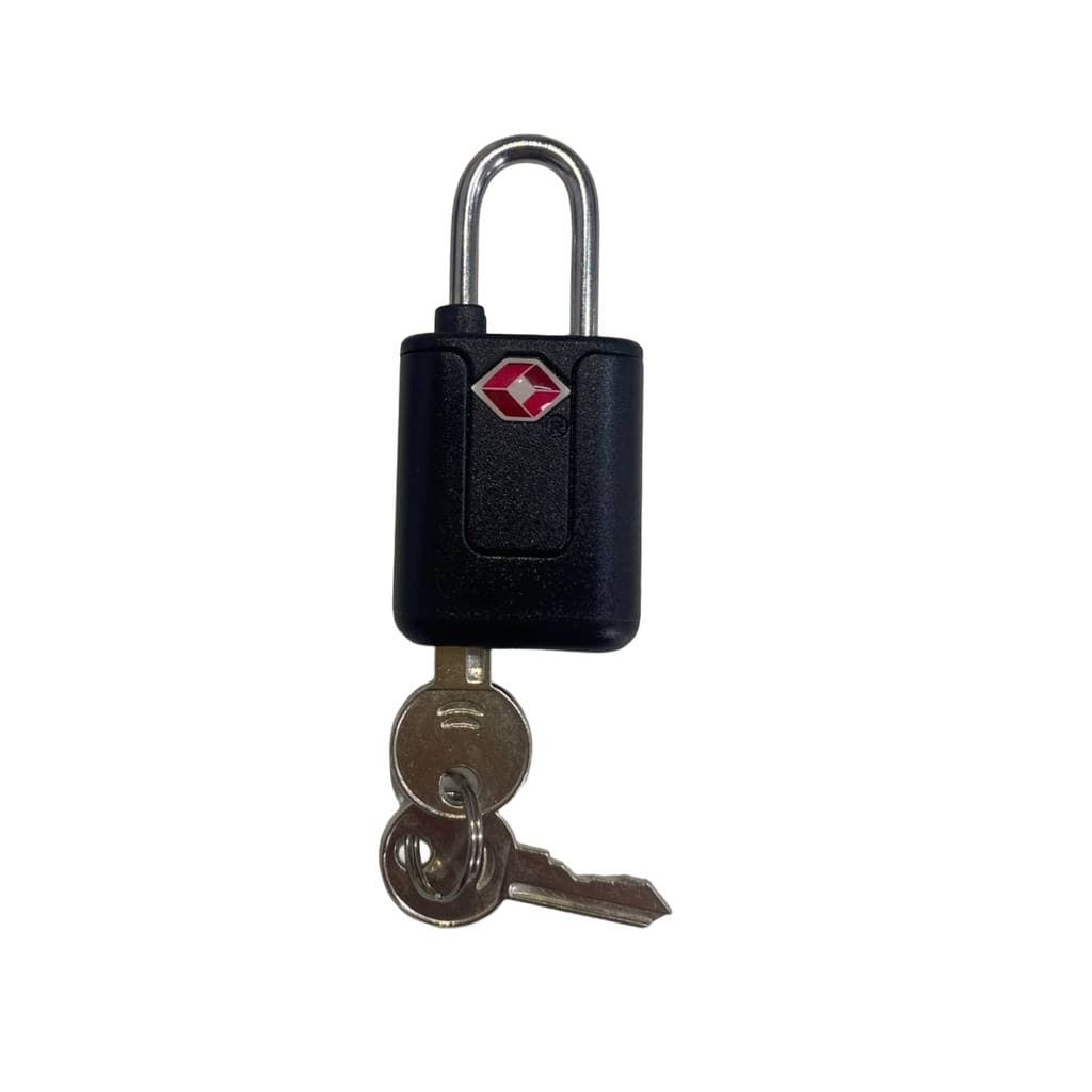 Cadeado TSA com Chave 39x22x10.8mm - Preto