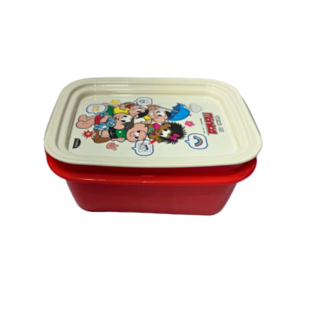 MARMITA TRAVA TURMA DA MONICA INFANTIL  630ML PLASUTIL HERMETICA