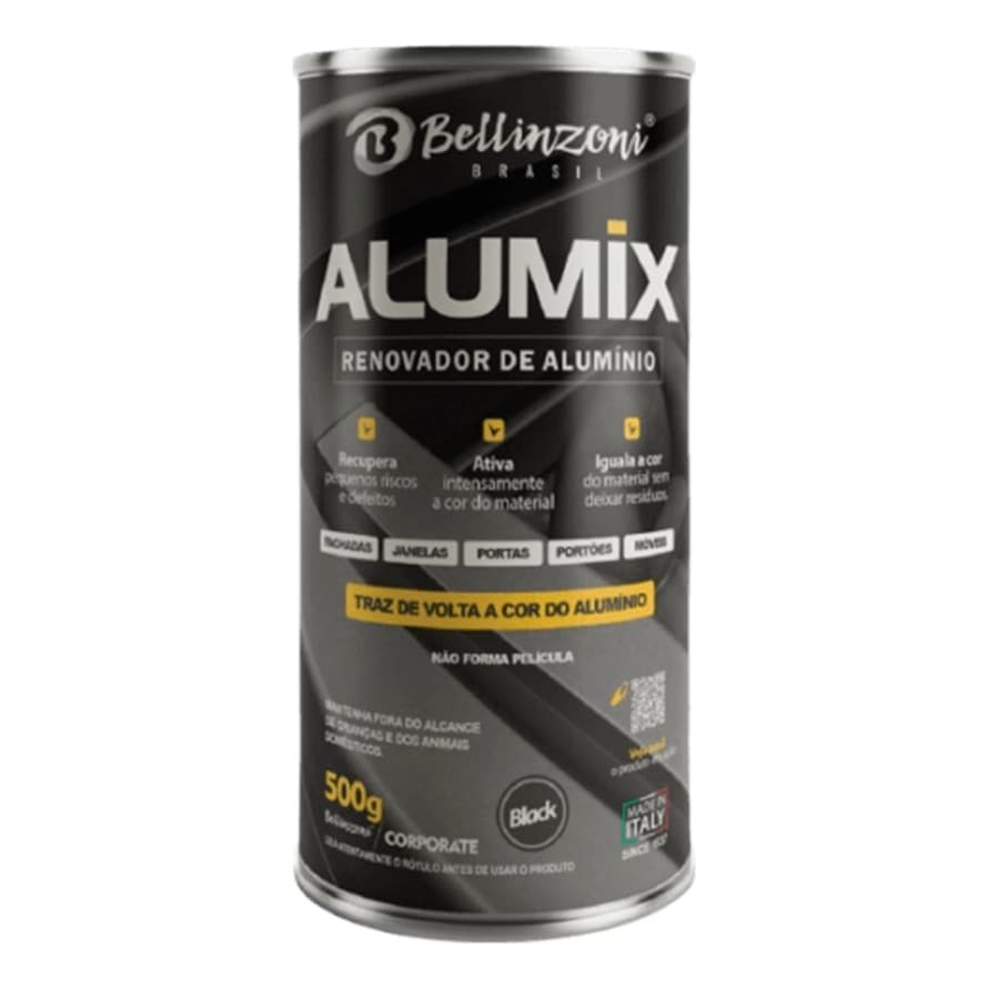 Renovador De Alumínio Alumix - Bellinzoni 500g 232955 Black Preto