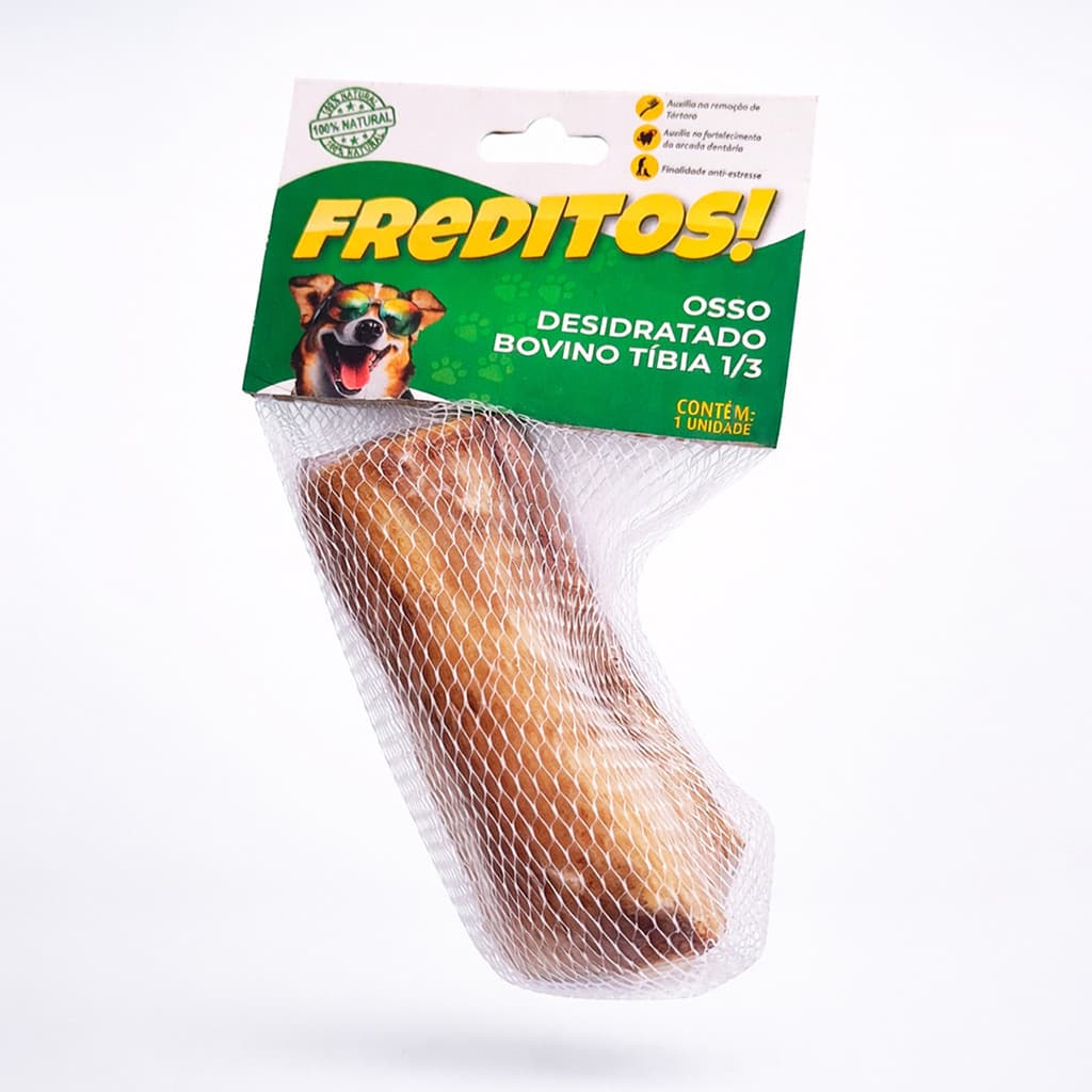 KIT 12X MORDEDOR 1/3 DE TIBIA BOVINA CÃO FREDITOS