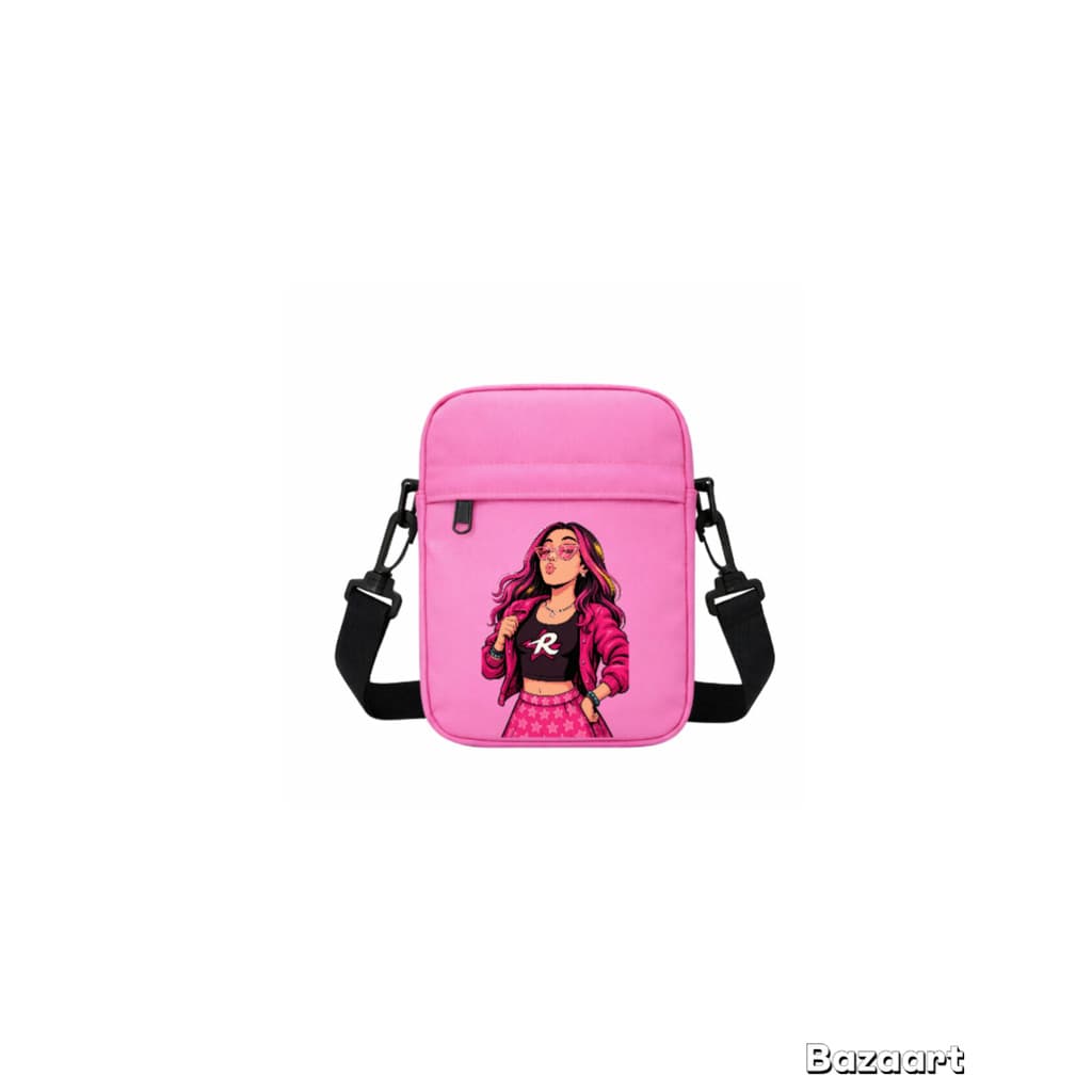Bolsa Feminina Pequena Nylon Transversal Compacta Ideal Para Uso Diário