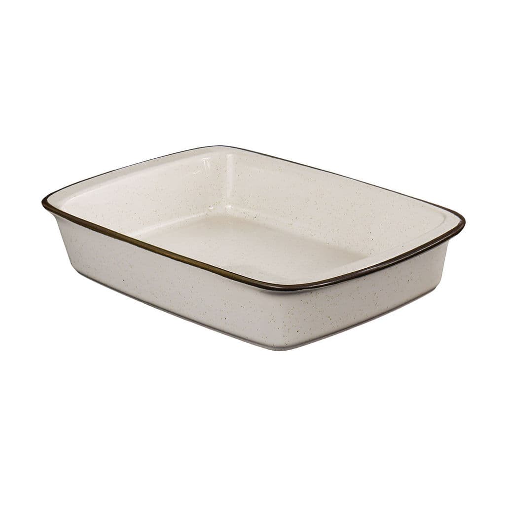 Travessa Refratária Tango Maresia 2 Litros Média 34x21x6,5cm Oxford Porcelana Off White