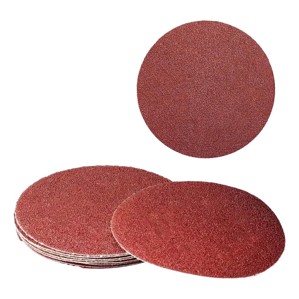 Kit 20 Discos Lixa 4 Pol 100mm Velcro Sem Furo Madeira Metal