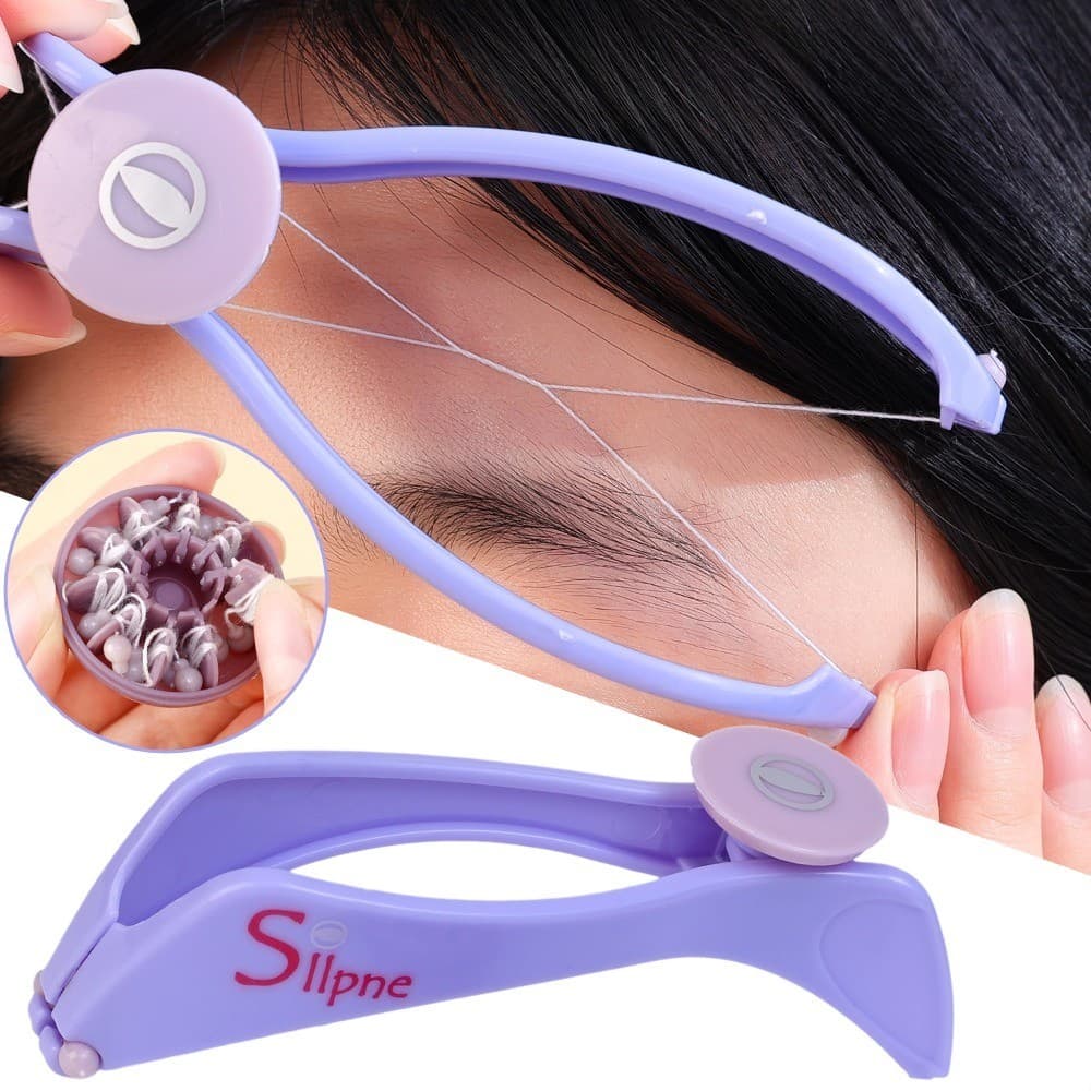 Primavera Rosqueamento Depilação Facial Depilador Portátil Feminino Removedor De Pêlos Para Bochechas Sobrancelha DIY Ma