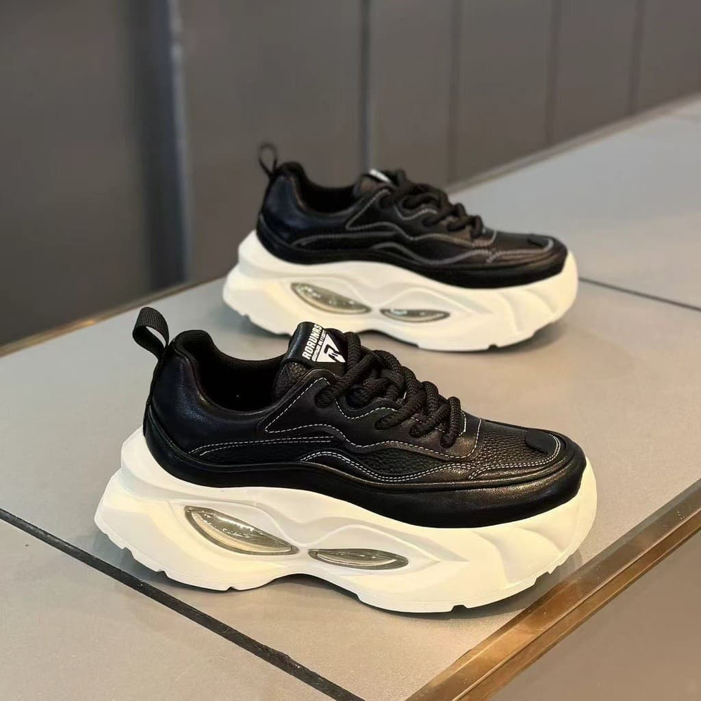 2025verão novo estilo sapatos esportivos masculinos All-Match tênisde corrida de sola grossa papai sapatos masculinos