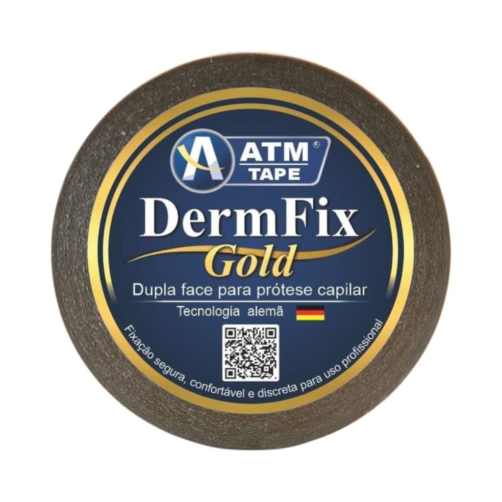 Fita Dupla Face Para Prótese Capilar 25mmx10m DermFix Gold ATM TAPE