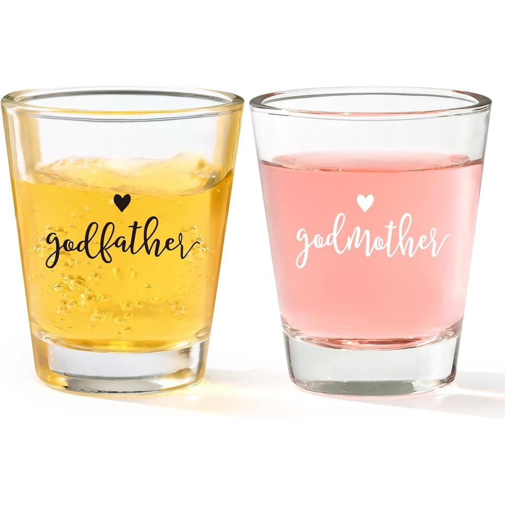 Presente de Pedido de Padrinhos Futtumy, Conjunto de 2 Copos de Shot de 2 OZ para Padrinhos e Padrinhas, Presentes de Pe