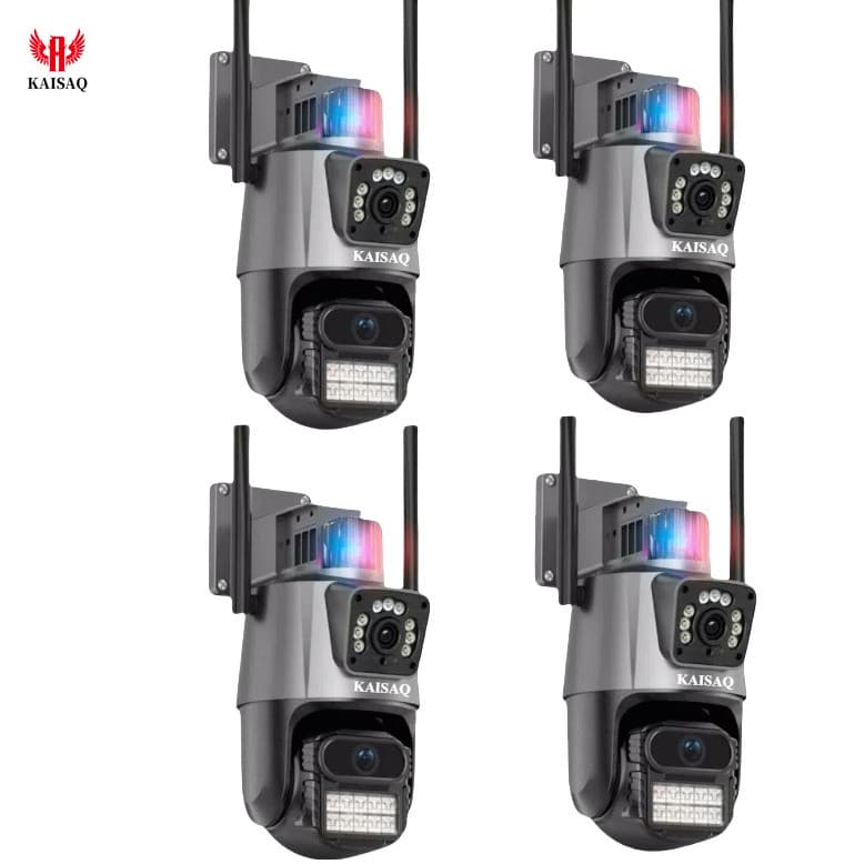 Câmera De Segurança Externa Lente YOOSEE Dupla Com Sirene Wifi 6mp Full Hd 4K 360graus  Visão Noturna