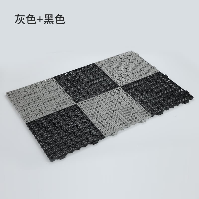 Simples costura geométrica plástico antiderrapante pé esteira doméstica destacável cinza preto estilo clássico