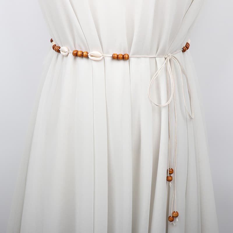 Cinto fino saia vestido frisado mão-tecido cintura corrente atada cintura corda simples All-match decoração senhoras cin