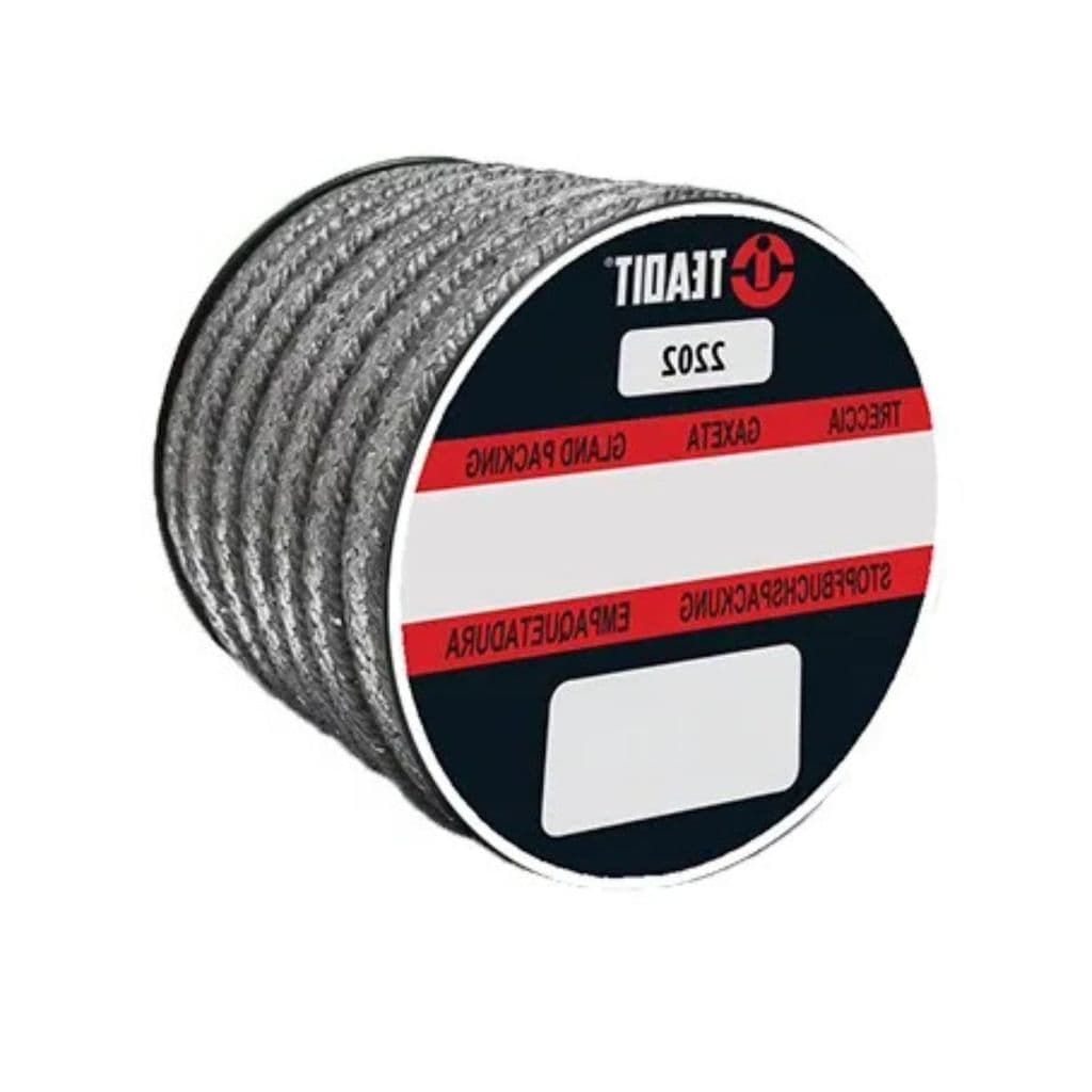 Gaxeta 2202 11,1Mm (7/16) Grafite Flexível Quadrada Ptfe Teflon Teadit 2Kg Vedação Industrial