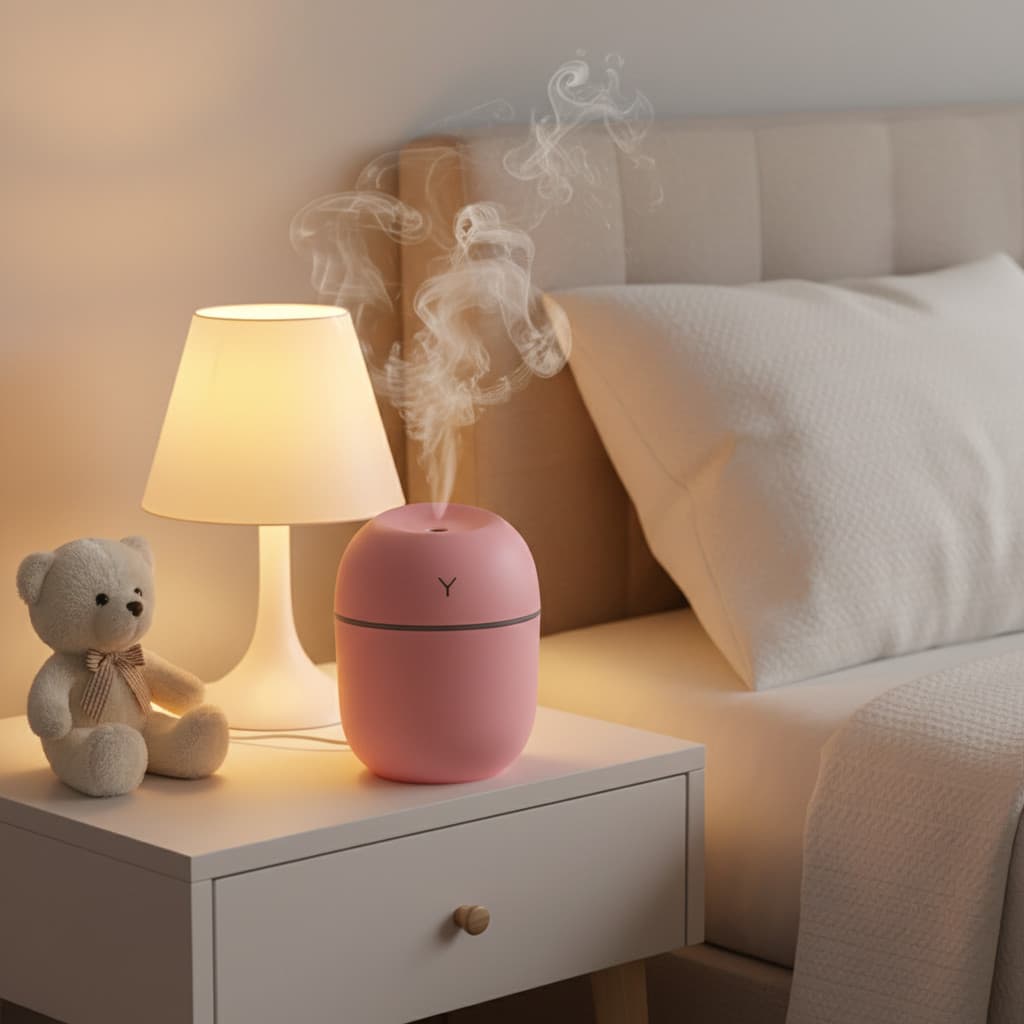 Mini Humidificador De Ar USB 220ml Difusor Aromatizador Ultrassônico LED Silencioso Casa Carro