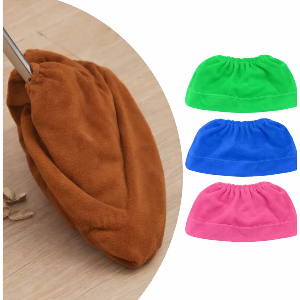 Kit C/3 Capas Vassoura Pano microfibra Chão Reutilizável Cor Aleatoria