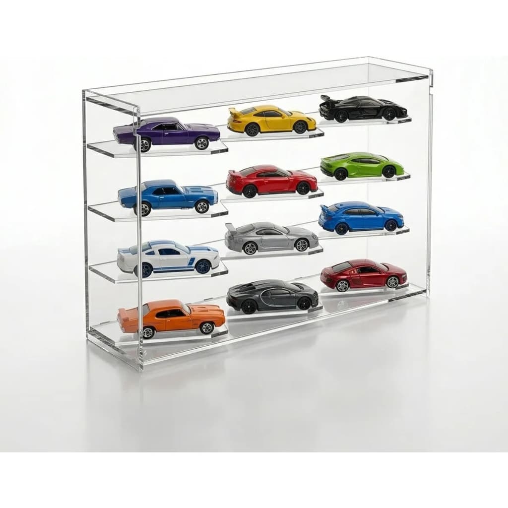Expositor Hot Wheels 12 Carrinhos Modular Suporte Display Coleção Empilhavel Encaixável