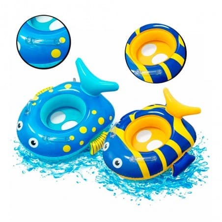 Boia Bote Inflável Peixe Fish Beat Com Fralda