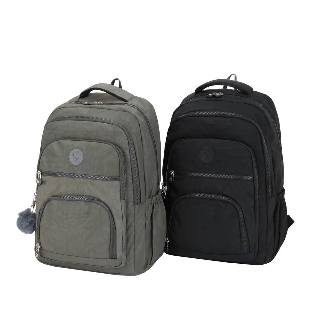 Mochila Impermeável De Nylon Funcional De Grande Capacidade Com Zíper De 5 Camadas Para Escolar Estudantes