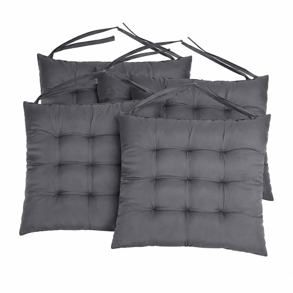 Kit 4 Almofadas Assento de Cadeira 40x40 Futon Macio Assento Encosto