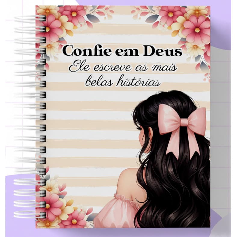 Caderno A5 Pautado EU CONFI0 EM DEUS