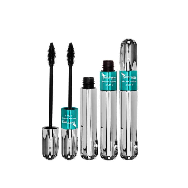 Máscara para Cílios 2 em 1 Alongadora e Volumosa 4D – À Prova d’Água - Bella Femme