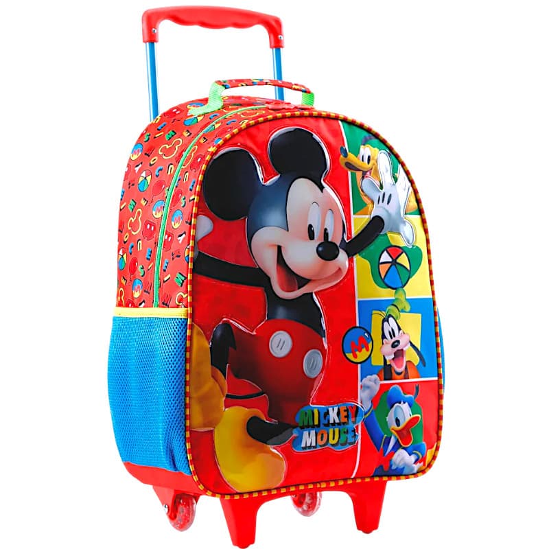 Mochila Escolar de Rodinhas 16 Mickey Disney