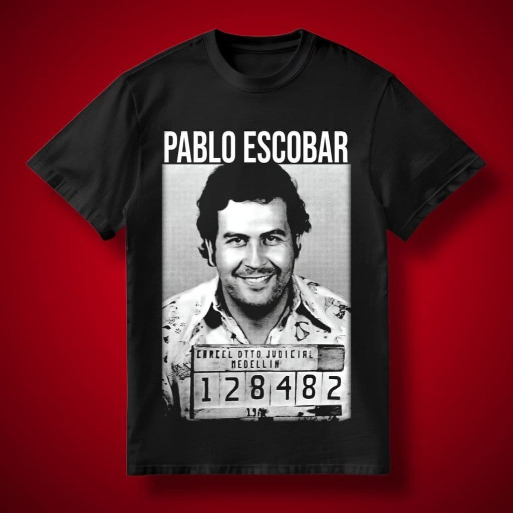 Camiseta Masculina Camisa Feminina Pablo Escobar Estampa Grande El Patron