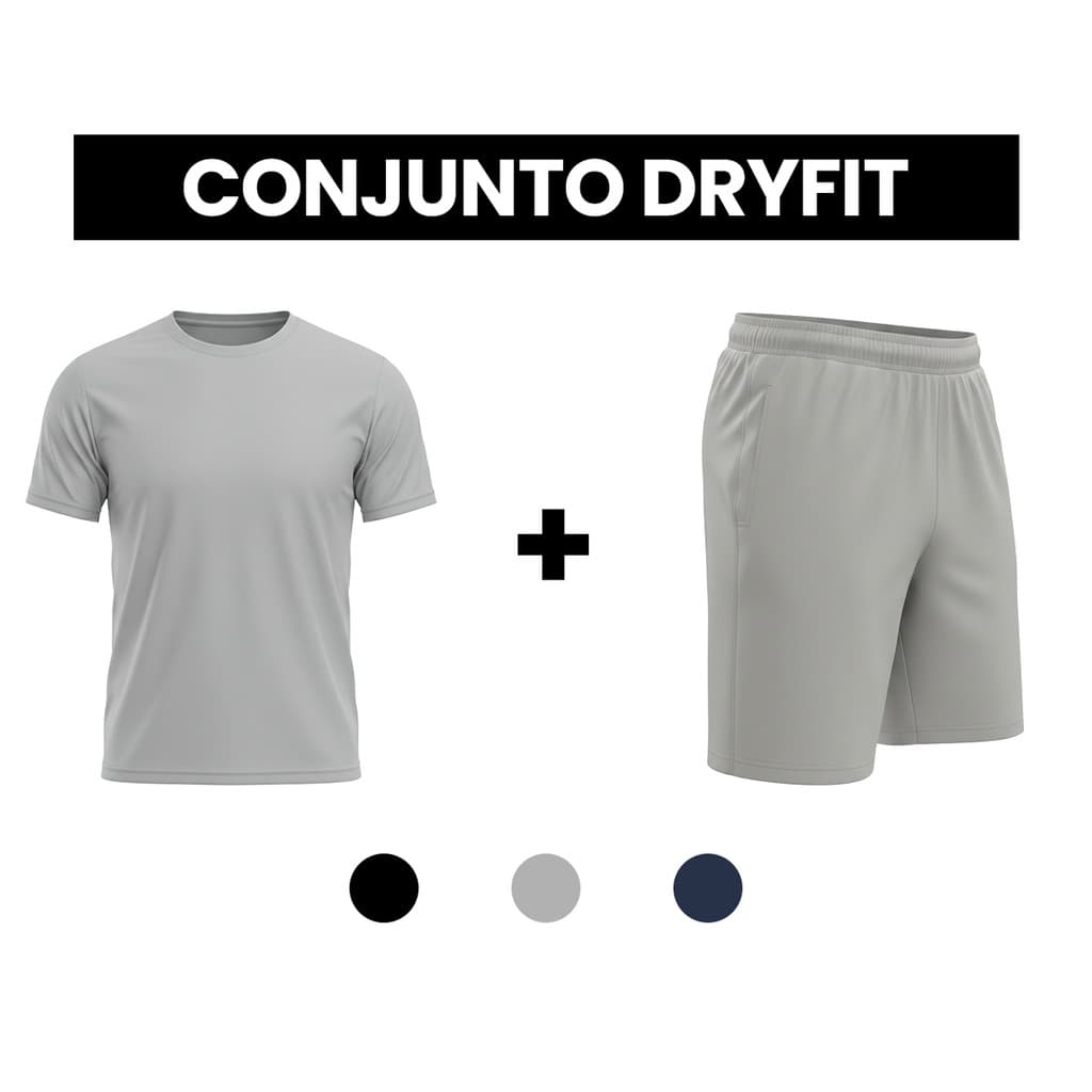 Camiseta + Bermuda Fitness 2 peças Academia Treino Corrida Caminhada LVF0248-CJ3