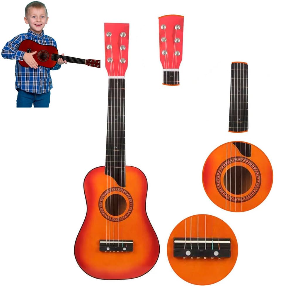 Violão Madeira Infantil Semi Profissional Acustico Corda Aço