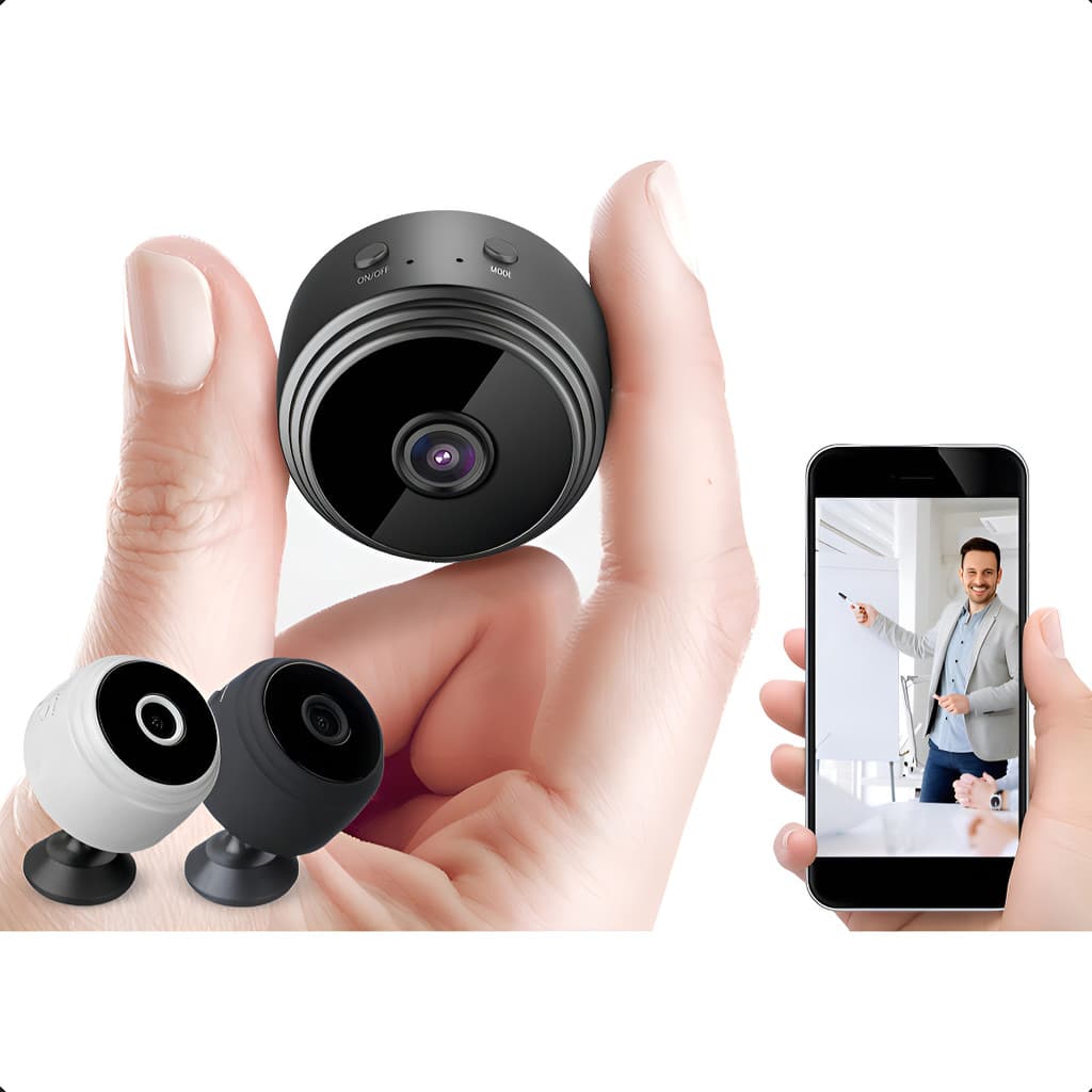 Mini Câmera Espiã A9 Wi-Fi Full HD Visão Noturna E Sensor De Movimento Original