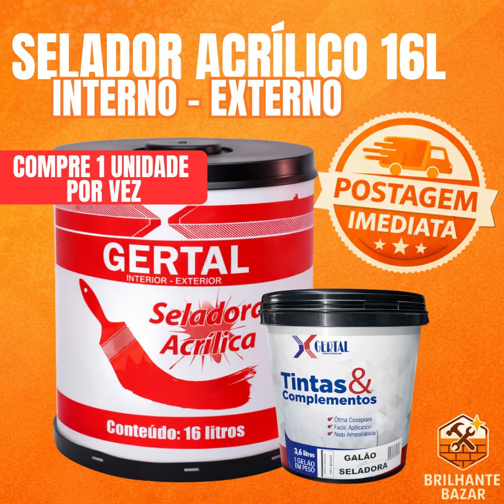 Selador Acrílico Gertal | Imperio 16 Litros - Interior Exterior