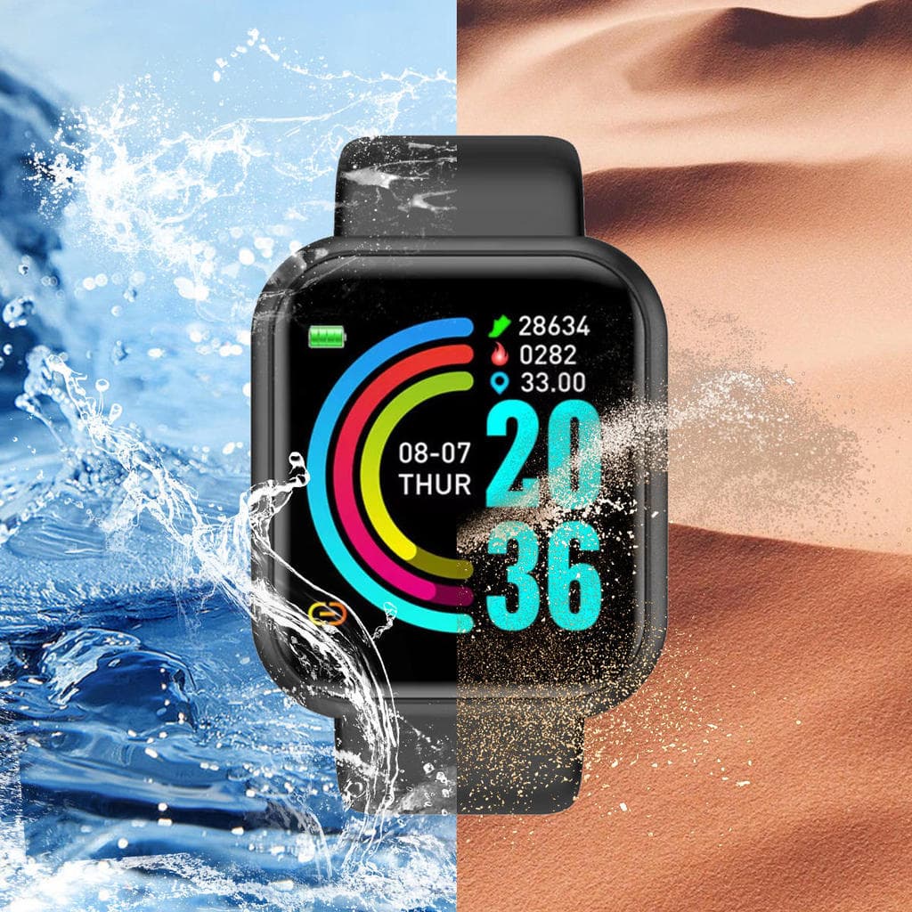 Smartwatch Fitness Tela Touch Monitor Cardíaco Passos Calorias