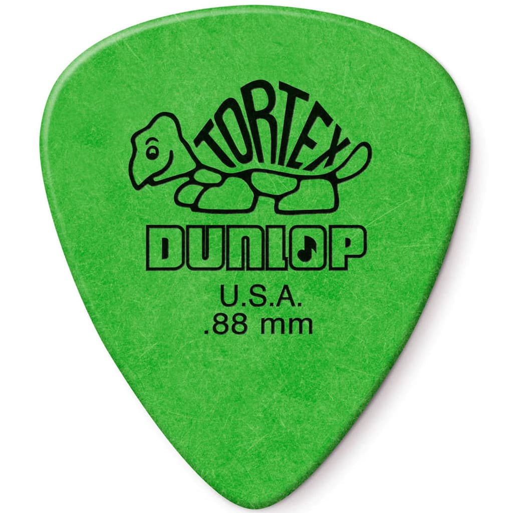 Palheta 0.88mm Verde Violão Guitarra Tortex Dunlop 418R.88 Cod. 1344