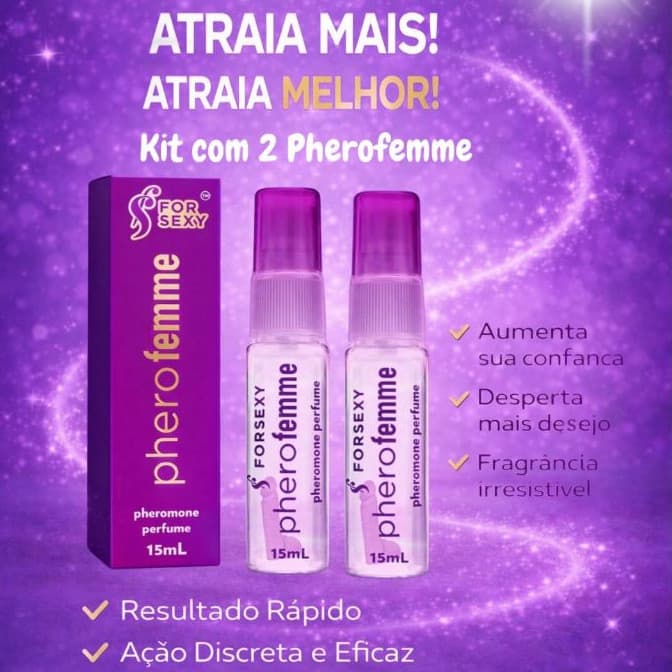 Kit Perfume com Atração Instantânea - Pherofemme Sedutor